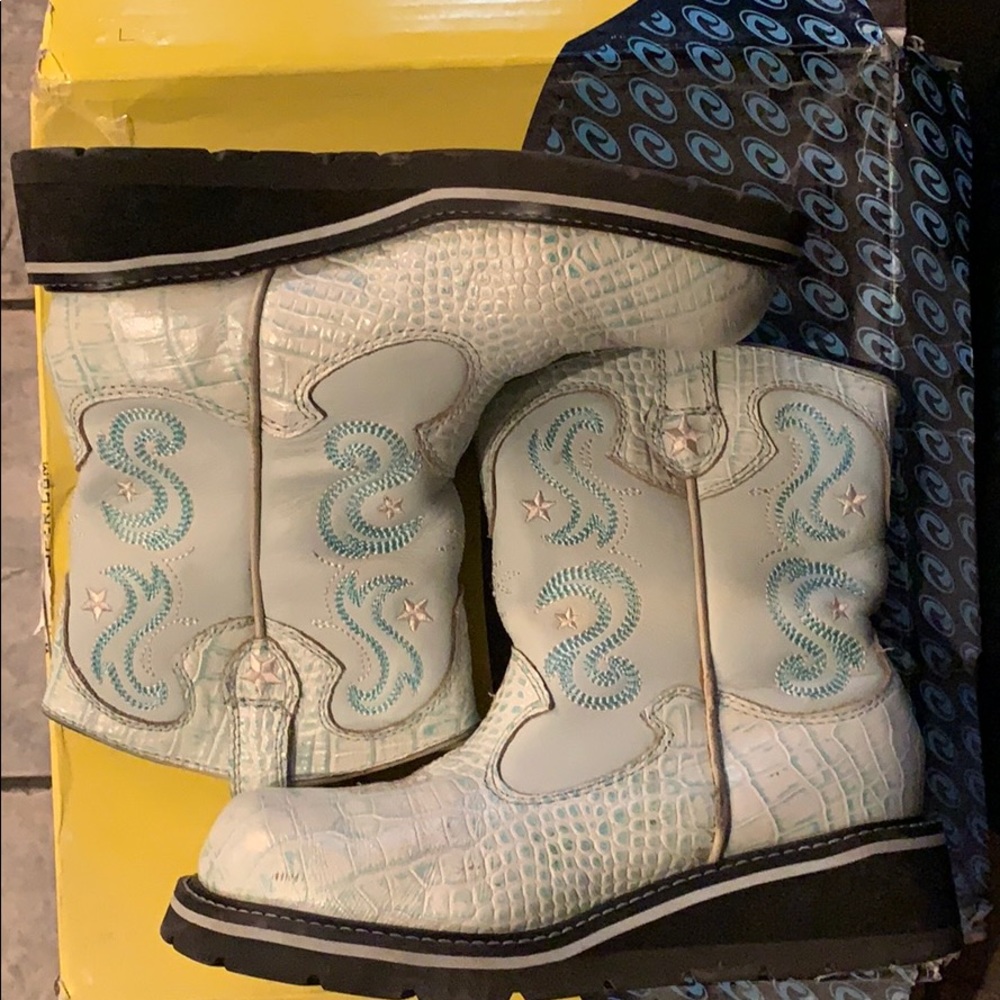 Gently worn but LIKE NEW chunky wedge boots